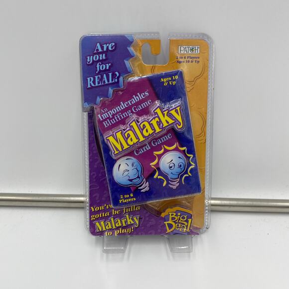 Malarky: An Imponderables Bluffing Card Game 2001 Patch Products NEW - Picture 1 of 2